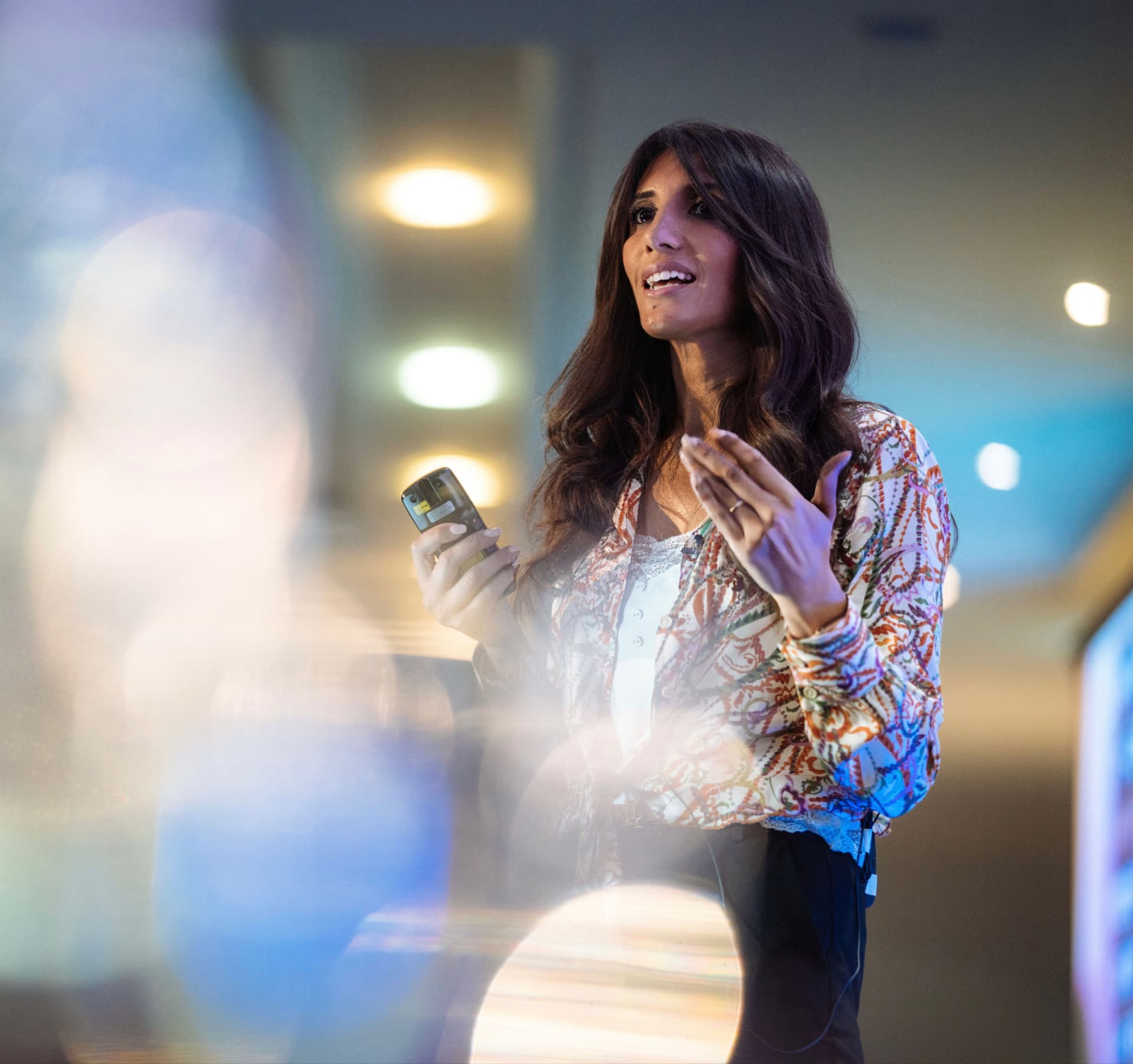 Rachel Powney speaking at an event